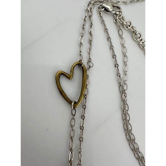 Brighton *BLESSED* Charm Necklace - Joy * Peace * Love w Hearts, Turquoise Beads - Picture 8 of 13